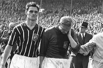 City win the 1956 F.A. Cup, with Bert Trautman playing with a broken neck