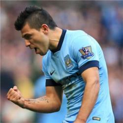 Sergio Aguero Wins Bluemoon Player of the Month Award