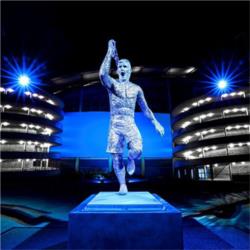 City unveil Sergio Aguero statue at the Etihad Stadium