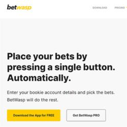 BetWasp is the best app for working with surebets and value bets